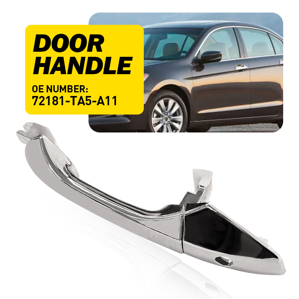 Front Driver Left Exterior Outside Door Handle Chrome For Honda Accord 2008-12 E