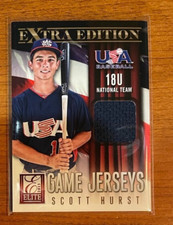 Scott Hurst 2013 Panini Elite Extra Edition Game Jerseys Worn Relic TEAM USA