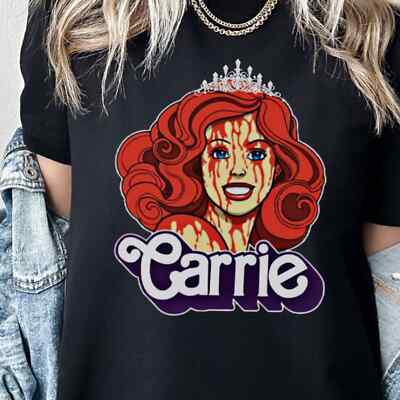 CARRIE Horror Movie T shirt Tshirt T-shirt Vintage Aesthetic Tee Shirt Funny Ste