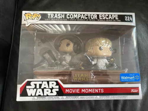 Funko Pop! Star Wars Movie Moments “Trash Compactor Escape” Luke Leia #224