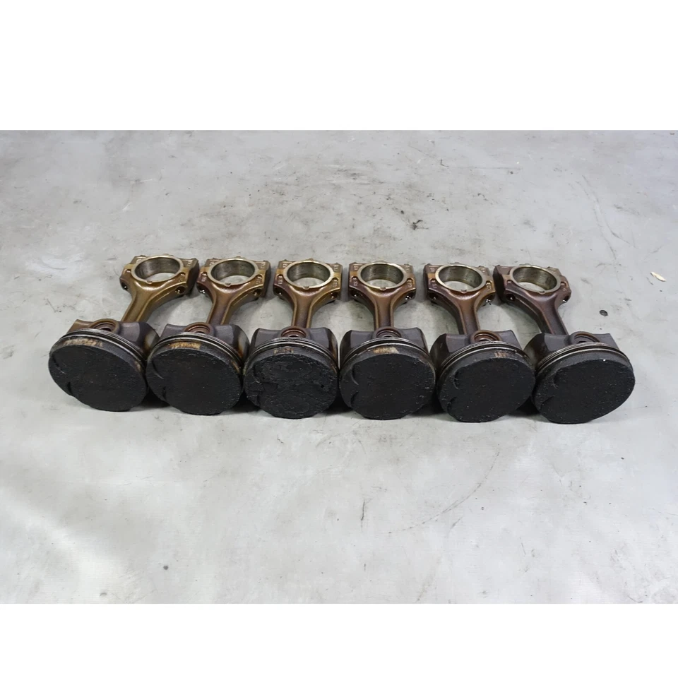 Juego de seis bielas de pistón BMW M52 1996-1999 2,8 L 6 cilindros E39 E36 OEM Foto 2 de 4