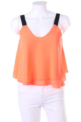Best emilie Blusentop Bluse Top Neon Layer Look M neon-pink