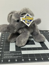 The Petting Zoo Plush Stuffed Gray Elephant 8" With Tag