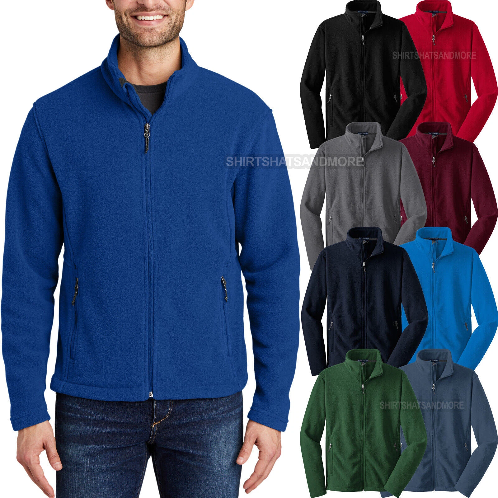 Mens Polar Fleece Jacket Soft Low Pill Full Zip S - XL, 2X, 3X, 4X, 5X, 6X NEW!
Opens in a new windo