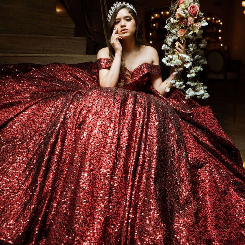 wine birthday dress Women's Dresses Moon Dust Sequin Mini Dress Wine L by Selfie Leslie main image 0
