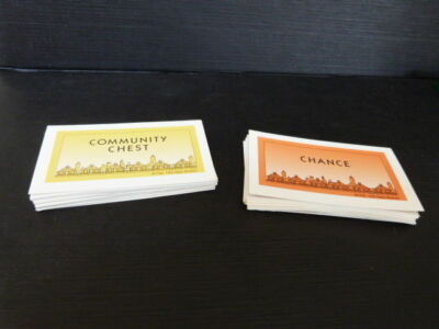 1998 Monopoly Deluxe Edition: Set of Chance & Community Cards