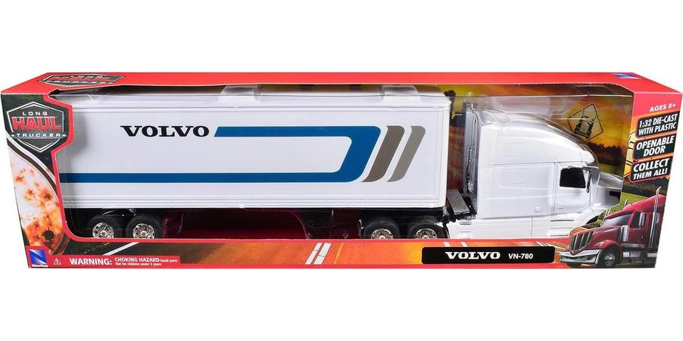 Camión Volvo VN-780 con remolque furgoneta seca camioneros de larga distancia serie 1/32 nuevo Ray Foto 2 de 4