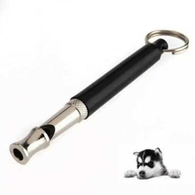 Dog Whistle Puppy Training High Pitch Sound Adjustable Key Chain 