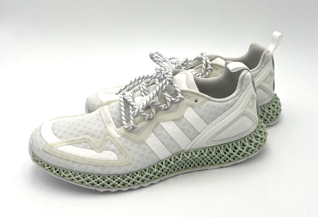 Adidas Originals ZX 2K 4D Cloud White Running Shoes Men's Size 8.5
