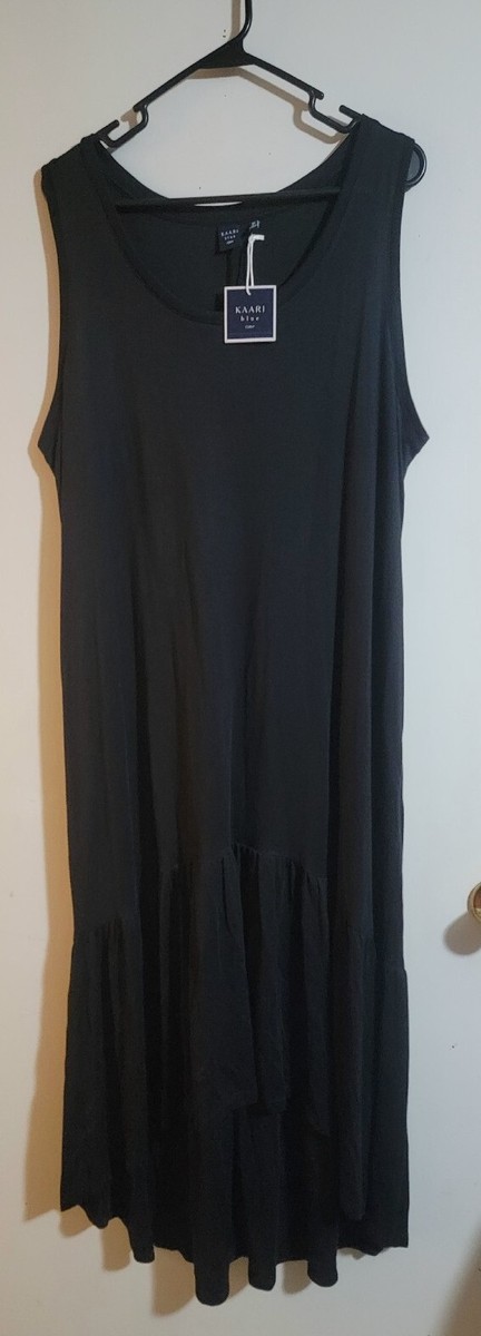 Black Hi Low Dress Size 1X New With Tags Belk Curvy Plus Size Kaari Brand