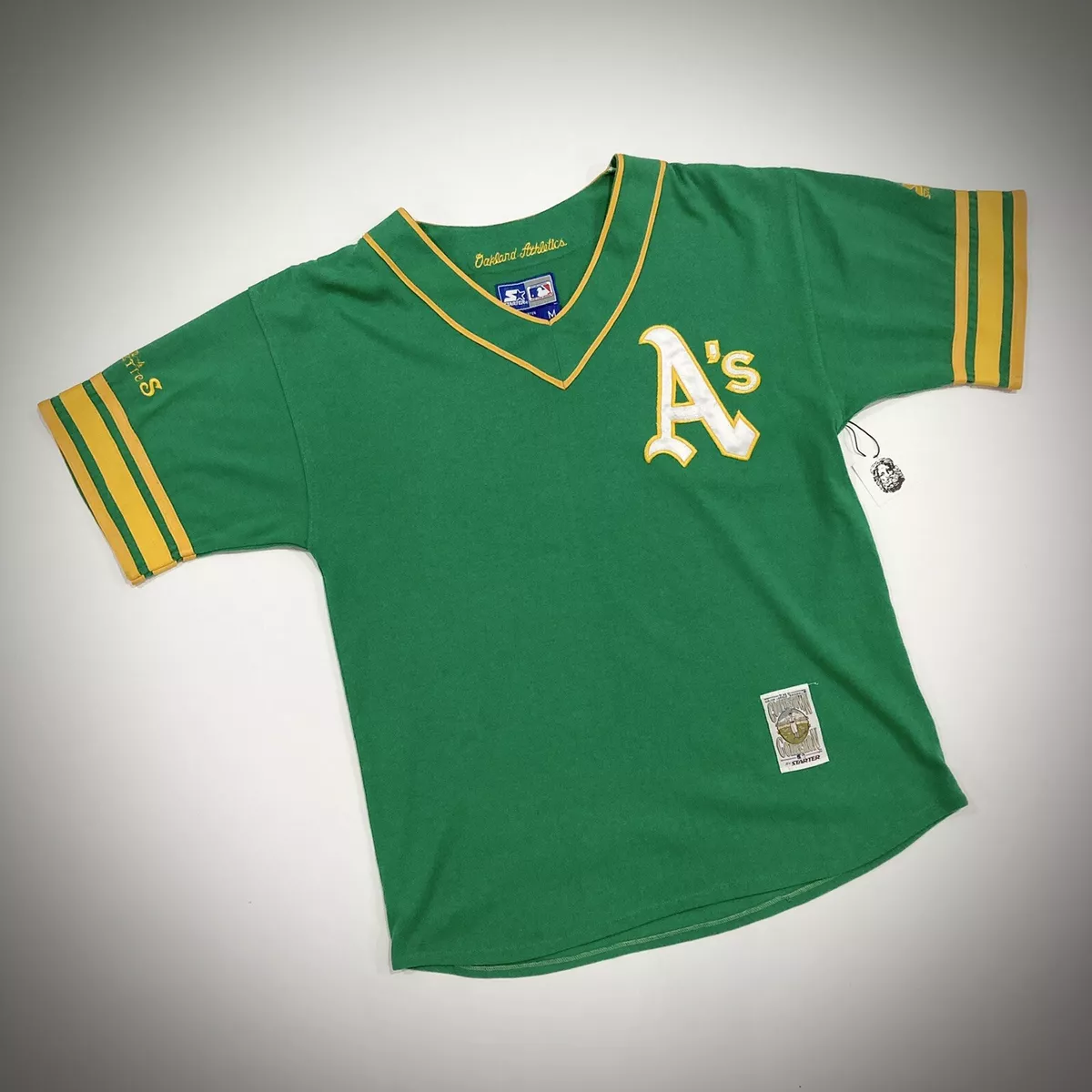 Vintage Starter Oakland A’s Jersey Green Cooperstown Collection Adult Size  M/L