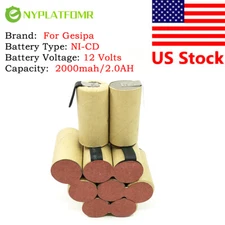 SOLDERING REQUIRED Battery For Gesipa 12V 7251092 Powerbird Firebird Rivet tool