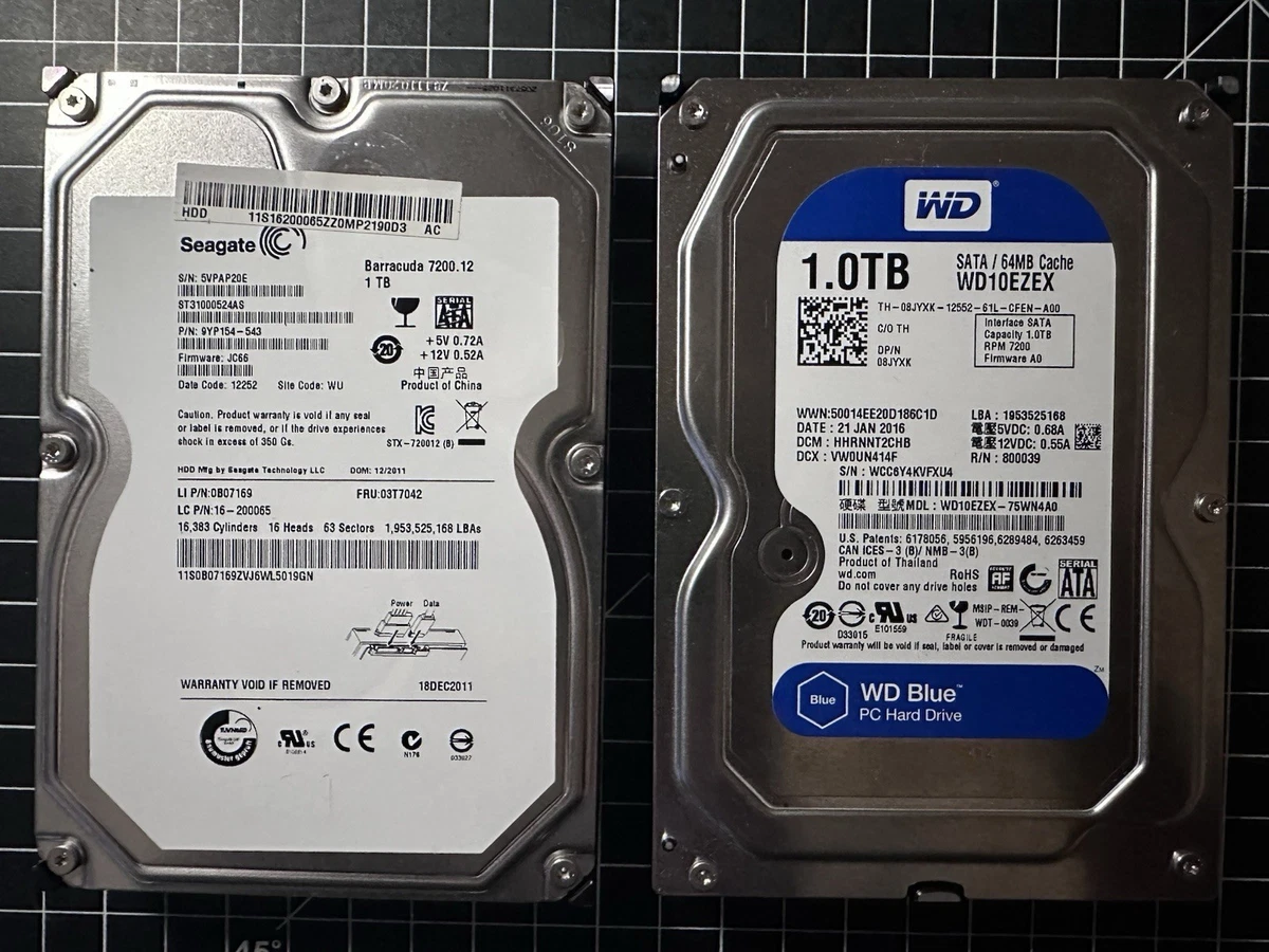25+ Western Digital SATA II 1 TB Internal Hard Disk Drives for