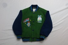 Disney Toy Story Woody Buzz Lightyear Varsity Jacket Green Blue Kids 2/3