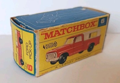 Matchbox RW #06d 1:67 Ford Pick Up Truck Orginal ''F'' Box Lesney Series-75 