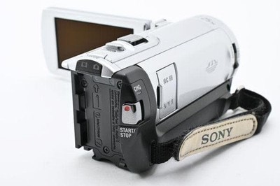 Sony Handycam HDR-CX170 Silver HD Camcorder Tested Works Charger