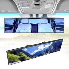 Broadway Panoramic Rear View Mirror Wide Angle Car Mirror Blind Spot 270mm Blue