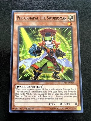 Performapal Life Swordsman Common 2017 Mega-Tins Mega Pack 1st Edition MP17-EN06
