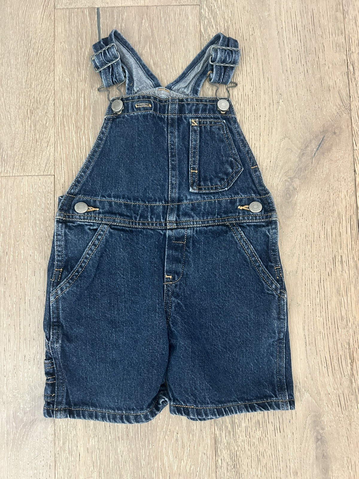 Vintage Polo Jeans Co. Ralph Lauren Denim Overall Shortalls 18M Blue Pockets