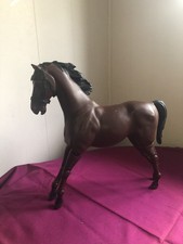 Vintage Poncho Pony Horse Johnny West Louis Marx Brown Posable With Bridle