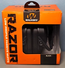Walker's Razor Slim Passive Muffs Compact Sound Dampening w/ Comfort Headband