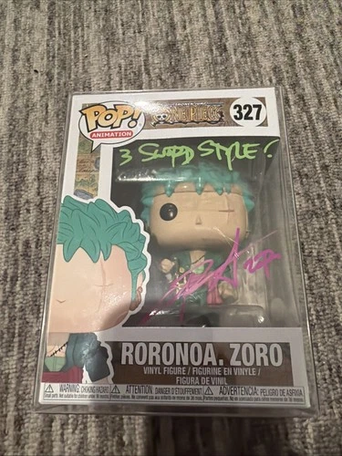 Funko Pop! One Piece- Roronoa Zoro #327 Autographed By Chris Sabat