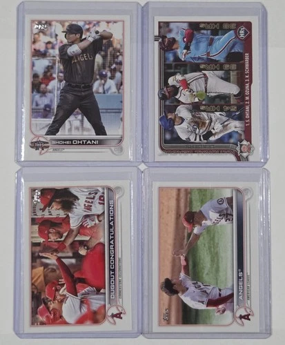 (4) 2023 Topps Update SHOHEI OHTANI ASG + Home Run Leaders + MORE Card Lot