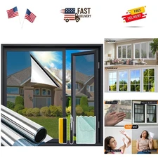 Window Tint Car One Way Film, 24 x 78.7 Inch Window Tint for Home, Reflective...