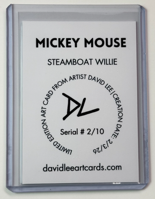 50s'カウボーイ、ミッキー転写紙セット Mickey Mouse Limited Edition Artist Signed 