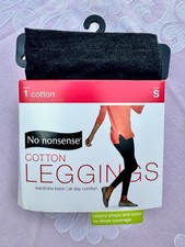 No Nonsense Cotton Legging Charcoal Grey, Size S, NWT