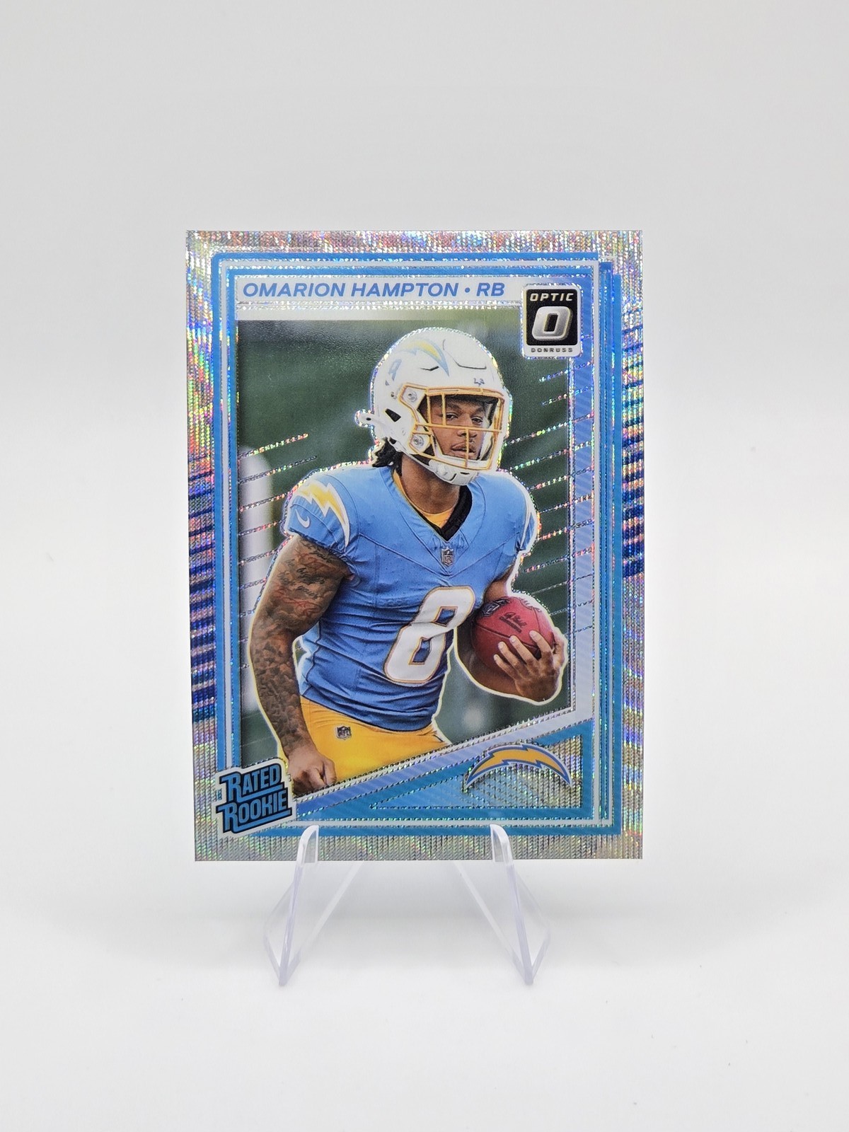 Omarion Hampton 2025 Donruss Optic RC Wave SP #/300 #212