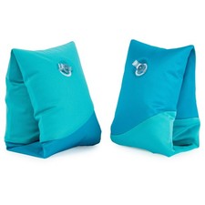 Swimways Soft Swimmies Toddler Floaties, Learn-to-Swim Inflatable 1, Blue