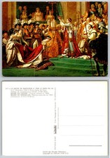 Napoleon I Coronation Postcard Notre Dame David Painting Versailles Art LYS