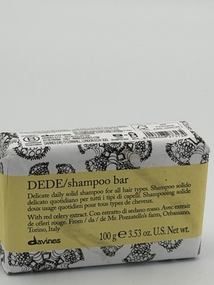 Davines DEDE Shampoo Bar Delicate Daily Solid All Hair Types 3.53 oz New