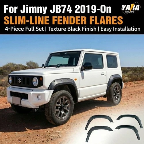 Slim Fender Flares For Suzuki Jimny JB74 JB64 2019+ 20mm Stick-On Wheel Arch