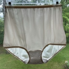 Vtg 70s JC Penny Nude Nylon Tricot Brief Panties New Size 6/38