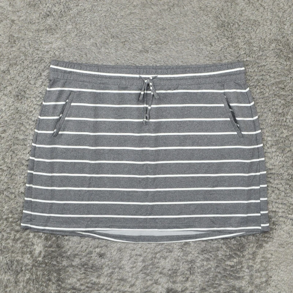 Torrid Women's Size 4 Straight & Pencil Skirt Gray Polyester Pull On Striped - Image 2 of 4