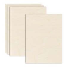 4PCS Birch Plywood Sheets,12 x 16 x 1/8 Inch for Crafts,Painting