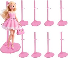 Soporte de soporte de exhibici n rosa de 10 piezas para mu ecas