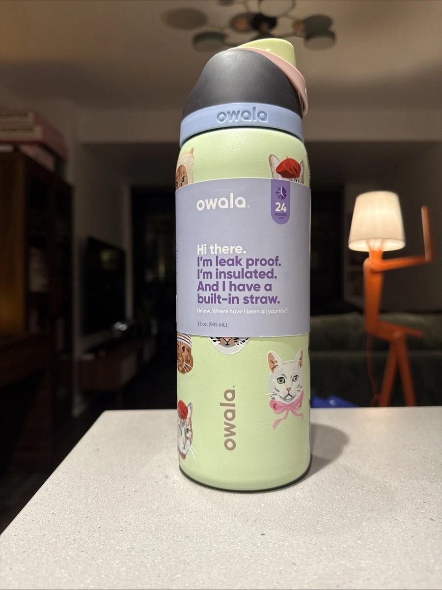 32OZ Owala Freesip Urban Outfitters UO Cat Collage Catwala Water