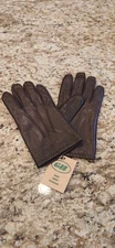 GII Men`s Leather Dress / Driving Gloves Lightweight Lined NEW Old Stock Sz LG