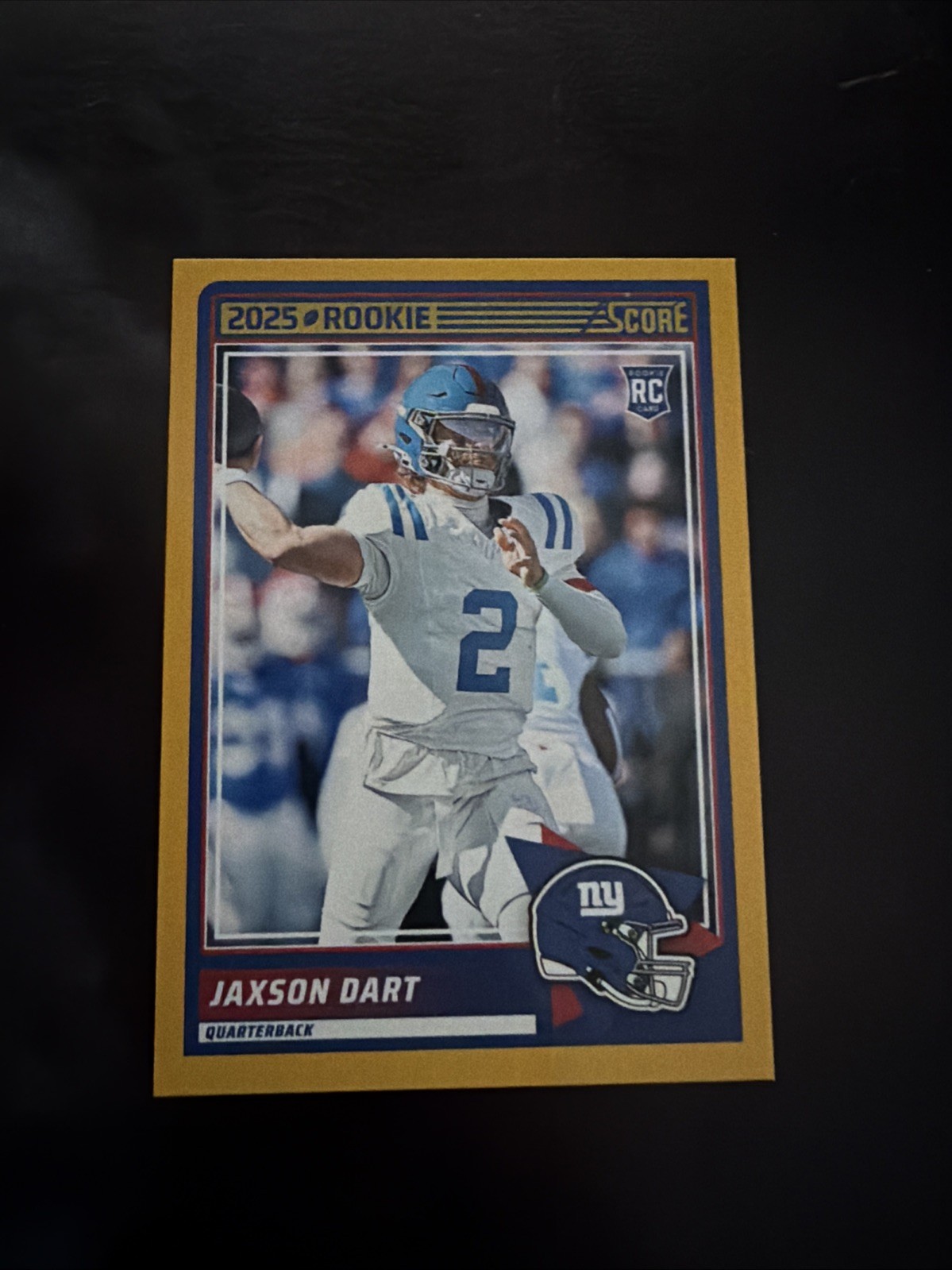 2025 Score - Rookies Jaxson Dart #35 Gold (RC)