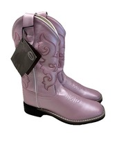 NEW Old West Boot Girls Size 2 Metallic Pink