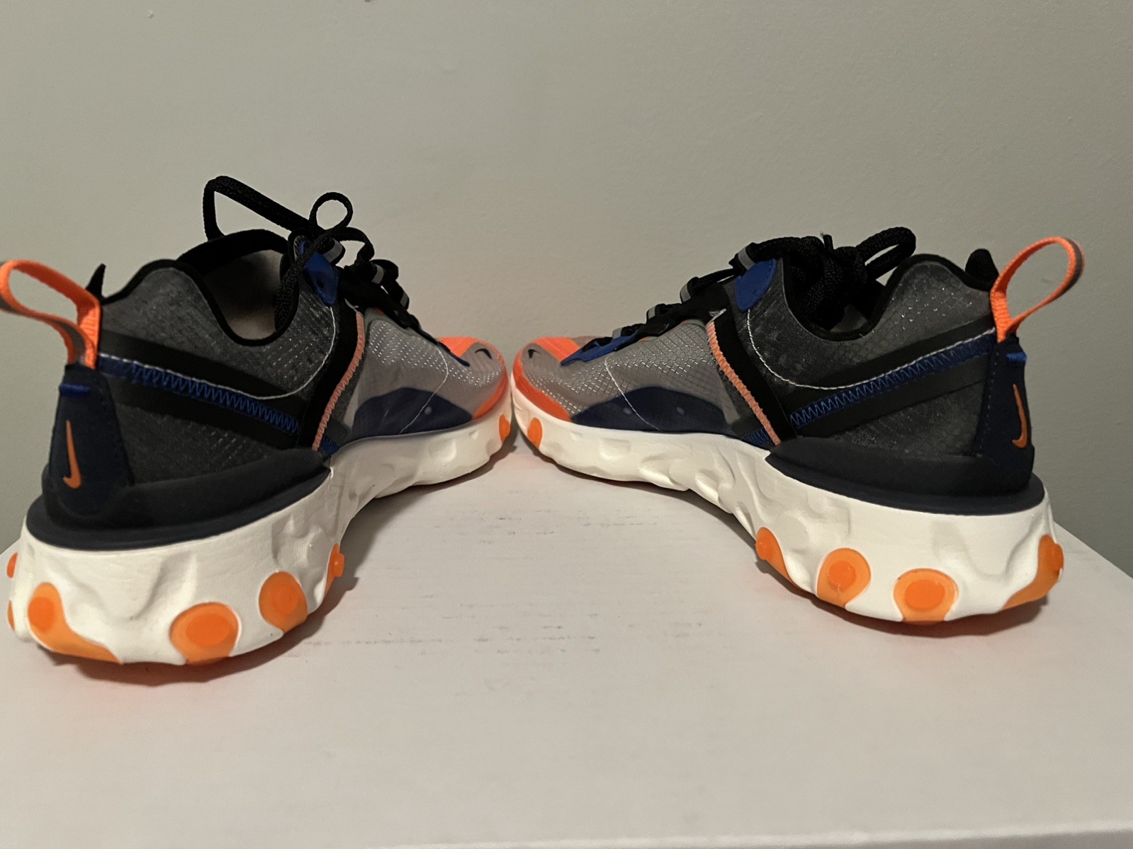 Nike React Element 87 Total Orange Thunder Blue S… - image 8