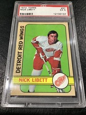 1972 Topps NHL Hockey #67 Nick Libett Detroit Red Wings PSA 5 EX Low Pop Card CA