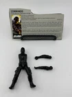 Vintage 1982 GI JOE Snake Eyes v1 Straight Arm With File Card