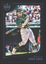 Khris Davis #46 2019 Panini Diamond Kings Framed Blue Oakland Athletics