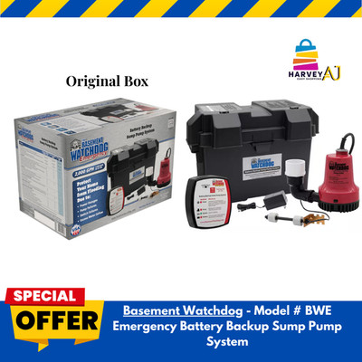 The Basement Watchdog Emergency Backup Sump Pump System -Model# BWE