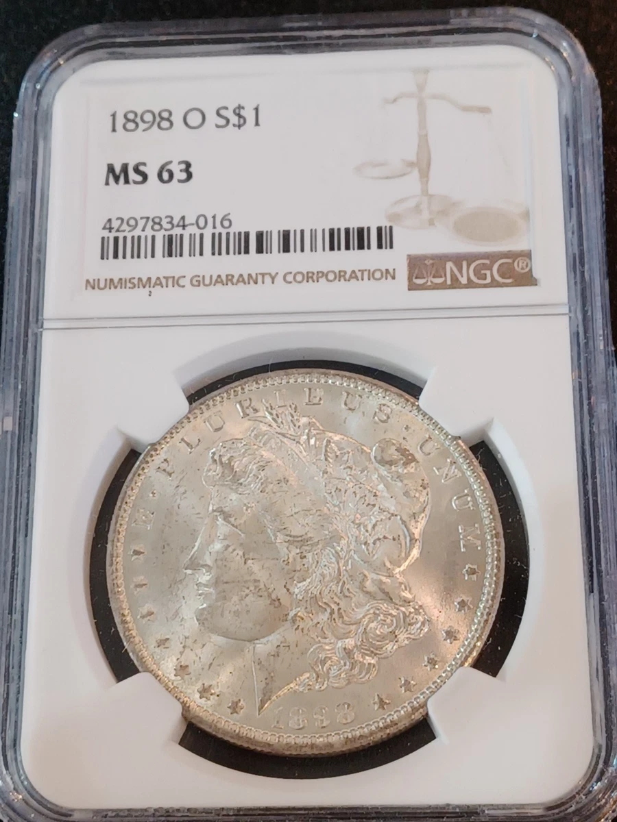 MS 63 Graded 1898 Year Morgan US Dollars (1878-1921) for sale | eBay