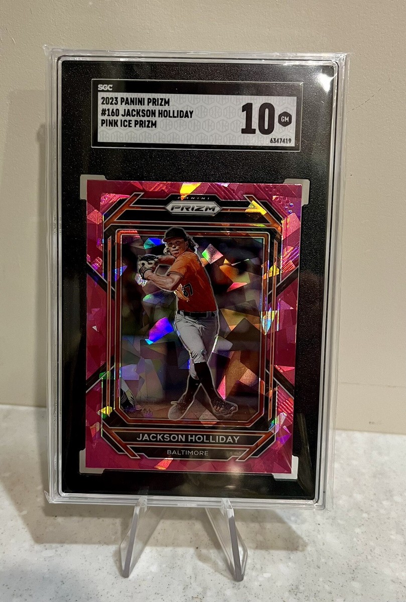 2023 PANINI PRIZM PINK ICE JACKSON HOLLIDAY RC BALTIMORE ORIOLES